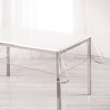 Nappe Cristal Rectangulaire Garden Transparente Nappe Linge De Table Linge De Maison Gifi