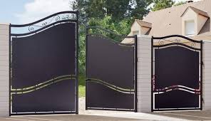 Portail Fer Battant Glasgow Noir Portail En Fer Portail Exterieur Portail