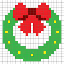 Crochet Wreath Pixel Square Broderie De Noel Point De Croix Noel Et Figurines De Noel