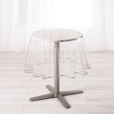 Nappe Cristal Ronde Garden Transparente Nappe Linge De Table Linge De Maison Gifi