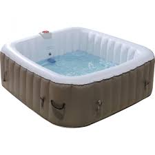 Spa Gonflable Taupe 6 Places 130 Jets A Bulles Gifi