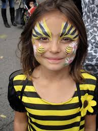 Pin By Sabine Kuppers On Face Painting Kids Makeup Halloween Makeup For Kids Bumblebee Makeup
