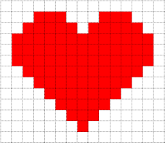 Minecraft Pixel Art Templates Love Heart Pixel Art Templates Minecraft Pixel Art Pixel Crochet