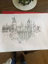 Pin By Alizee Boderau On Hogwarts Castle Harry Potter Painting Harry Potter Sketch Harry Potter Drawings