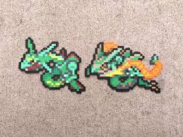 Gen 3 Legendary Weather Trio Kyogre Primal Kyogre Groudon Primal Groudon Rayquaza Mega Mythical Jirachi Pokemon Perler Avec Images Pixel Art Pokemon