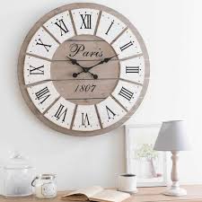 Horloge En Bois D 65 Cm Honore Horloge Bois Horloge Deco Mobilier De Salon