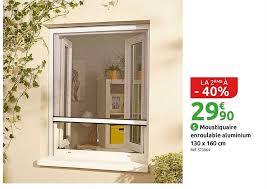 Offre Moustiquaire Enroulable Aluminium 130 X 160 Cm La 2eme A 40 Chez Mr Bricolage