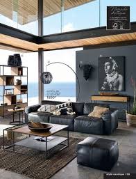 Maisons Du Monde Decoration Salon Canape Noir Canape Maison Du Monde Canape Cuir Noir