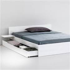 Lit Avec Sommier Tiroir Et Tablettes Crawley Lit Rangement Lit Sommier Et Lit Tiroir