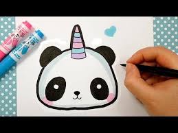 Youtube Comment Dessiner Un Panda Dessin Kawaii Dessin Kawaii Logo