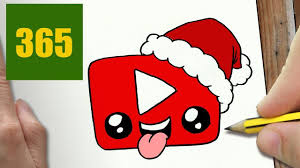 Comment Dessiner Logo Youtube Noel Kawaii Etape Par Etape Dessin Kawaii 365 Dessin Logo Dessin Kawaii Logo