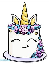 Unicorn Cake Cizimler Sevimli Cizimler Cikartma