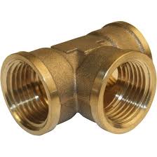 Lot De 2 Raccords Tes Egaux A Visser Laiton F 20 X 27 Pour Tube En Cuivre Laiton Et Cuivre