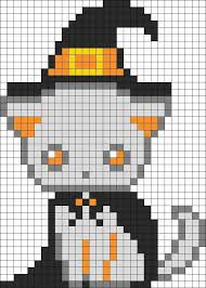 Epingle Par Moi Sur Halloween 1 Pixel Art Facile Chat Creations D Halloween Dessin Pixel