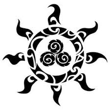 Maori Tattoo Vorlage Tribal Sonne Maori Tattoos Polynesisches Tattoo Maori