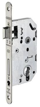 Serrure A Encastrer Pour Porte D Entree Axe 50 Mm Reversible Brico Depot