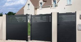 Portail Aluminium Battant Vento Haut 1 60 M Brico Depot Portail Aluminium Battant Portail Battant Alu Portail Aluminium