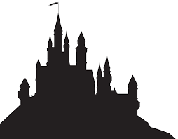 Hogwarts Castle Silhouette At Harry Potter Stencils Harry Potter Painting Castle Silhouette