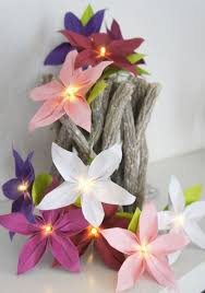 Lichterkette Muttertag Blumen Clematis Led Blumen Aus Papier Lichterkette Selber Machen Lichterkette