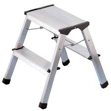 Marchepied Menager Hailo En Aluminium 2 Marches Tabouret Pliant Tabouret Escabeau Pliable