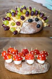 Herbstparty Snacks Furs Buffet Und Geburtstagskuchen Mit Tieren Snacks Fur Party Lecker Fingerfood