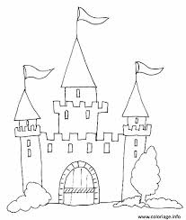 Coloriage Chateau Fort Maternelle Enfant Dessin A Imprimer En 2020 Coloriage Chateau Coloriage Dessin Chateau