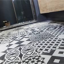 Carrelage Sol Et Mur Noir Et Blanc Effet Ciment Gatsby L 20 X L 20 Cm Decor Noir Et Blanc Carreaux De Ciment Noir Et Blanc Carrelage Sol