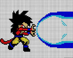 Dragonball Z Graph C2c Graphgan Pattern Crochet Pixel Art Pixel Dragon Anime Pixel Art