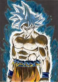 Goku Ultra Instinct Maitrise Coloriage Dragon Dragon Ball Super