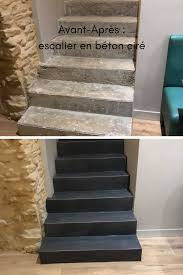 Modernisez Vos Escaliers Avec Un Revetement Enduit Beton Cire Habillage Escalier Beton Escalier Beton Escalier