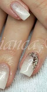 Weiss Glitzer Nagel White Glitter Nails Nagel Inspiration Manikure Ideen Nagel Glitzer
