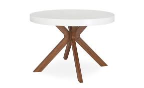 Table Ronde Extensible Myriade Blanc Table Ronde Extensible Table Ronde Design Table Extensible