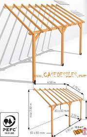 Abri Terrasse Bois Au Meilleur Prix Abri De Terrasse En Bois Adossant 12 5mc Abs4527 Backyard Patio Designs Patio Design Curved Pergola