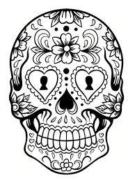 Coloriage Tete De Mort Mexicaine 20 Dessins A Imprimer Coloriage Tete De Mort Coloriage Halloween Coloriage
