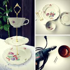 Anleitung Diy Vintage Etagere Aus Sammeltassen Diy Vintage Etageren Selber Machen Sammeltassen