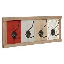 Patere Murale 4 Crochets Carreaux De Ciment Dolce Vita Porte Manteaux Et Patere Bureau Et Entree Meuble Gifi Pateres Murale Patere Patere Bois
