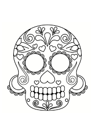 Coloriage Tete De Mort Mexicaine 20 Dessins A Imprimer Coloriage Tete De Mort Coloriage Tete De Mort