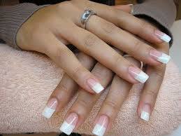 Gelnagel French Weiss Glitzer Gel Nails French Rounded Acrylic Nails French Tip Acrylic Nails