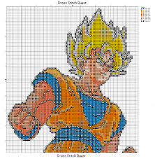 Free Super Saiyan Goku Cross Stitch Pattern Dragon Ball Z Cross Stitch Cross Stitch Patterns Cross Stitch Art