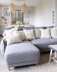 Canape D Angle Gris Scandi Deco Canape Gris Deco Canape Gris Clair Canape Angle