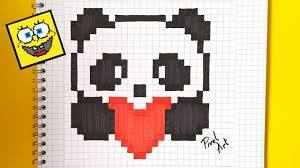 Pixel Art Panda Dessin Pixel Art Facile Dessin Pixel Dessin Petit Carreau