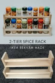 Spice Organizer From Two Ikea Spice Racks Rangement Cuisine Fabriquer Cuisine Idee Deco Rangement