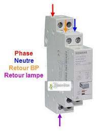 Montage Cablage Branchement D Un Telerupteur Et Boutons Poussoirs Comment Brancher Electricite Schema Installation Electrique Maison Contacteur Electrique
