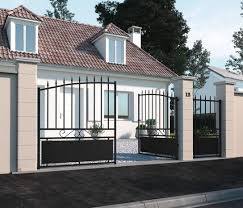 Portail Fer Battant Cardiff Noir Portail En Fer Portail Cardiff
