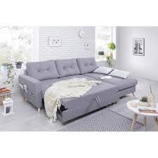 Oslo Canape D Angle Droite Convertible Gris Clair 225x147x86cm Canape Angle Canape Angle Convertible Canape