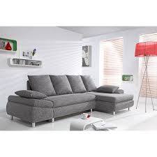 Canape D Angle Convertible Tissu Gris Chine Nathael Relaxima Canape Angle Convertible Canape Angle Canape Angle Gauche