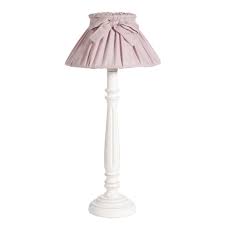 Lampe De Chevet Abat Jour En Toile Rose H 33 Cm Lampe De Chevet Lampe De Chevet Bois Lampe Rose
