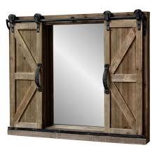 Miroir Industriel Campagne Fenetre A Volets Coulissants Bois Fer 80x65 Cm Volet Coulissant Bois Miroir Industriel Volet Coulissant