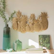 Deco Murale Ananas En Metal Dore 66x42 Maisons Du Monde Deco Murale Parement Mural Deco Murale Metal
