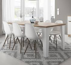 Table De Salle A Manger Scandinave Chene Blanc Veine Mat Melanie Matelpro Salle A Manger Ikea Table Salle A Manger Salle A Manger Scandinave